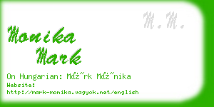 monika mark business card